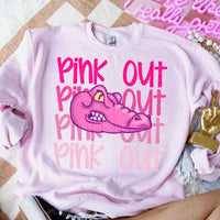 Pink out stacked gator 60039 DTF transfer