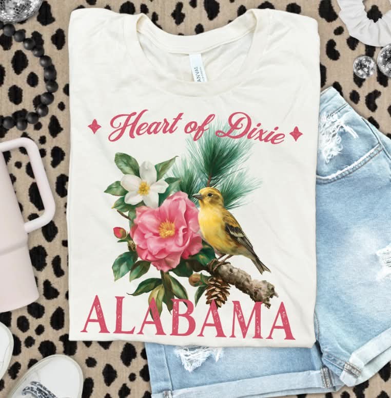 Alabama Flowers (s&g) DTF Transfer