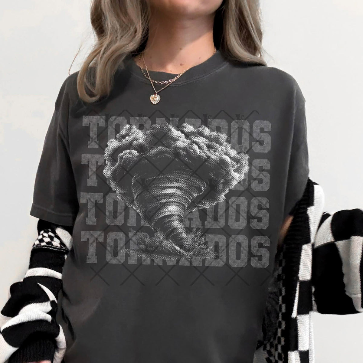 Tornadoes gray mascot (TTD) DTF transfer
