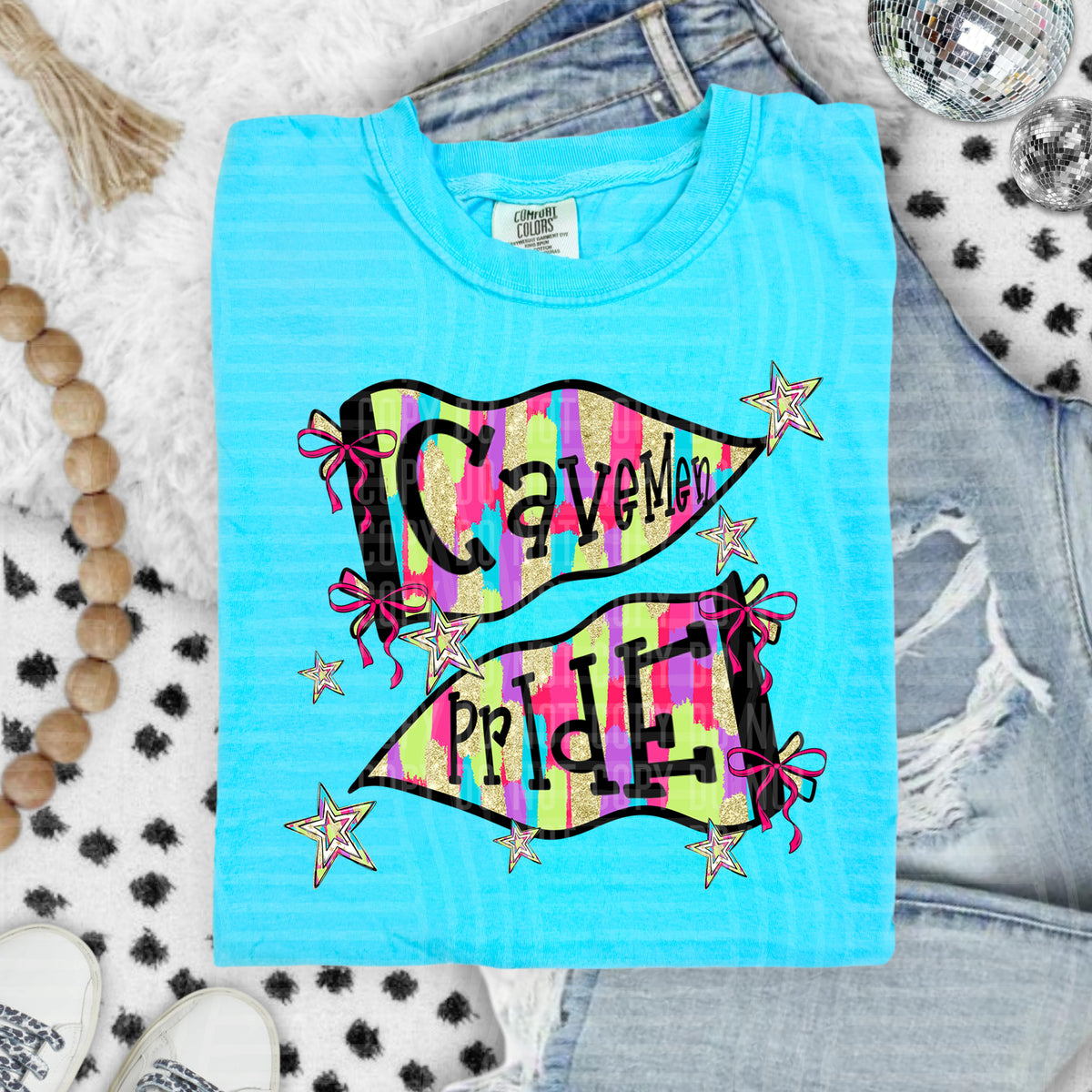 Cavemen Pride - Brushstroke Flag 108428 DTF transfer