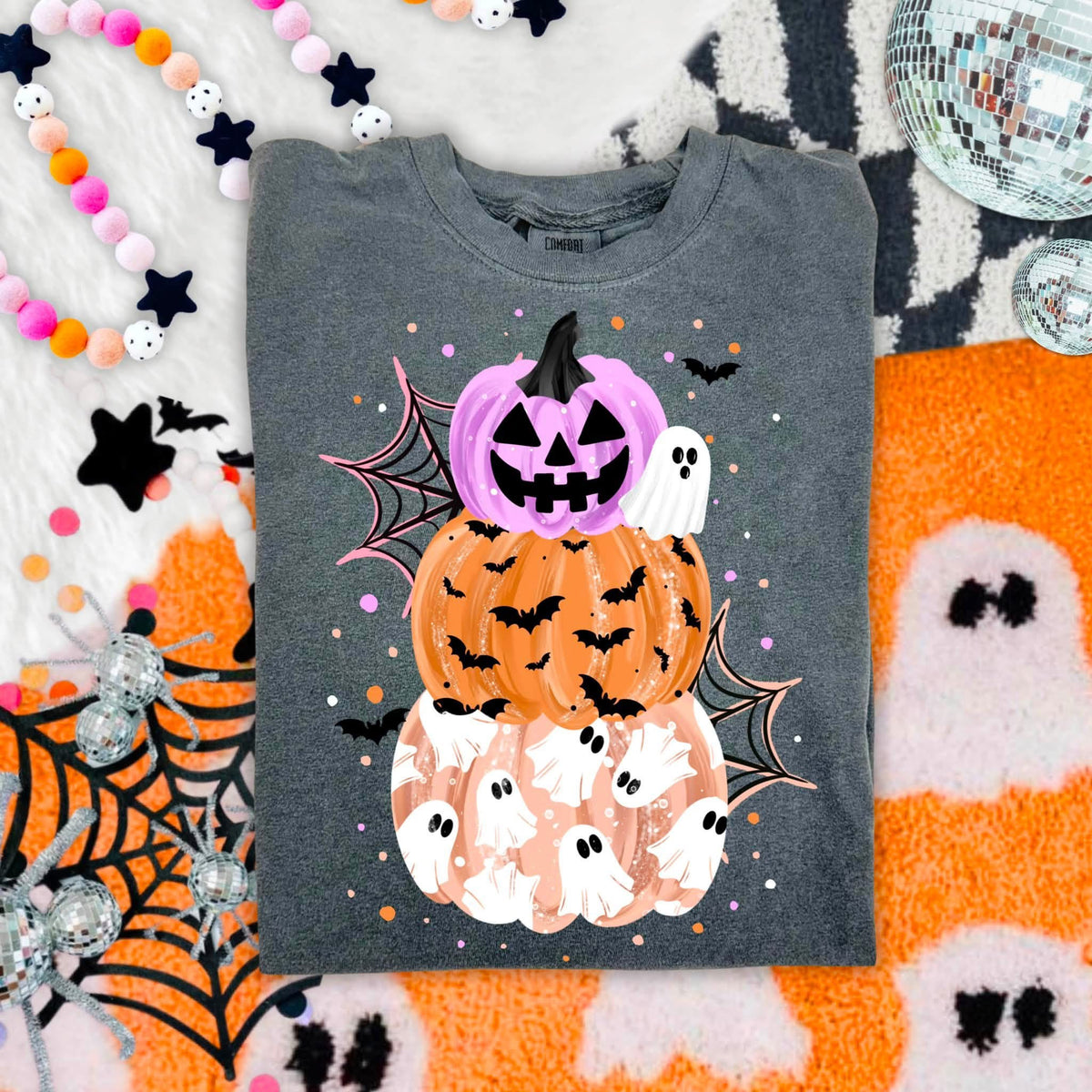 Spooky stacked pumpkins (CSC) DTF Transfer