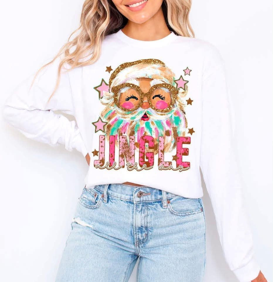 Jingle all the way Santa (C’s) Sunday Special DTF transfer