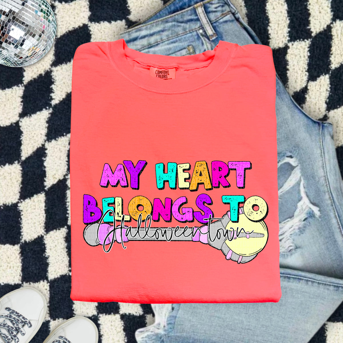 My heart belongs to Halloween 103669 DTF transfer