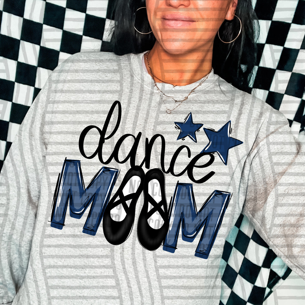 dance mom navy stars (Caplinger) DTF transfer