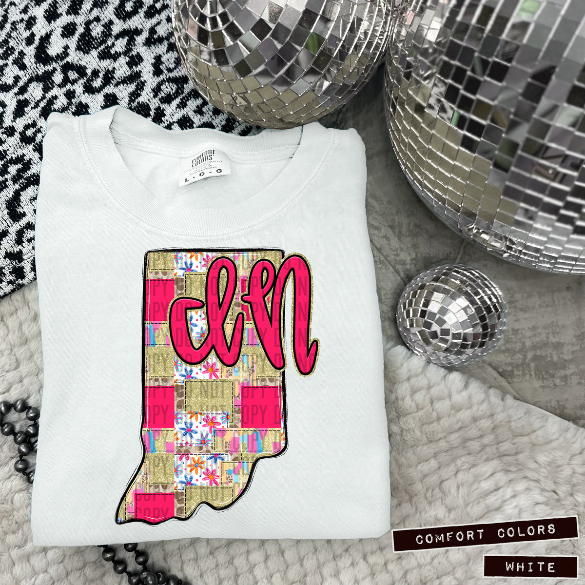 Pink Patch states DTF transfers