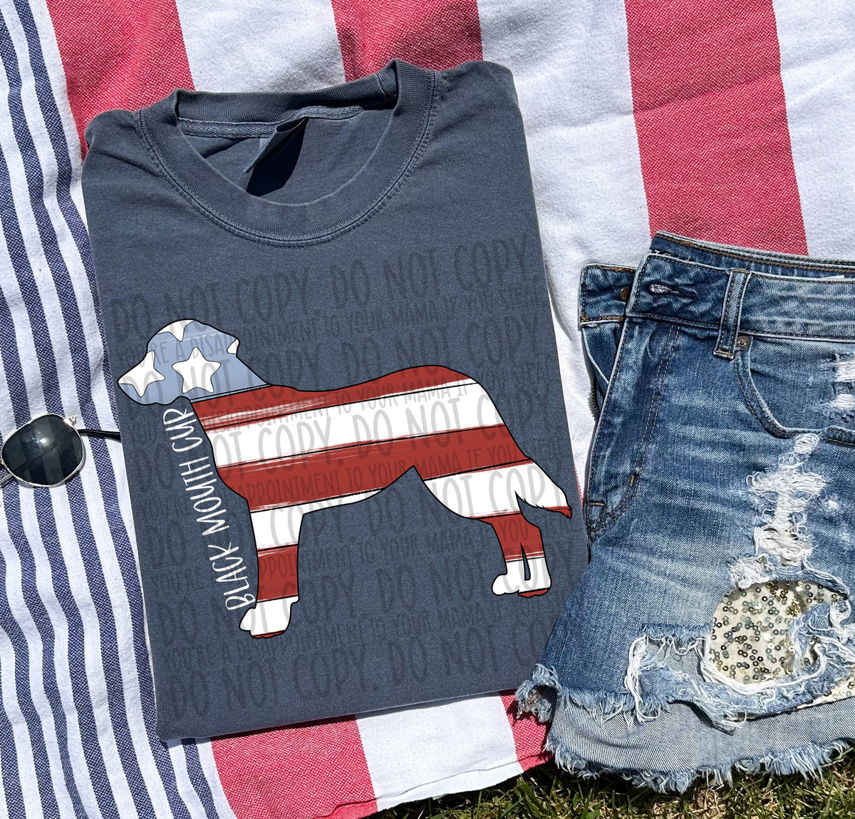 BLACK MOUTH CUR white (SWD) DTF transfer