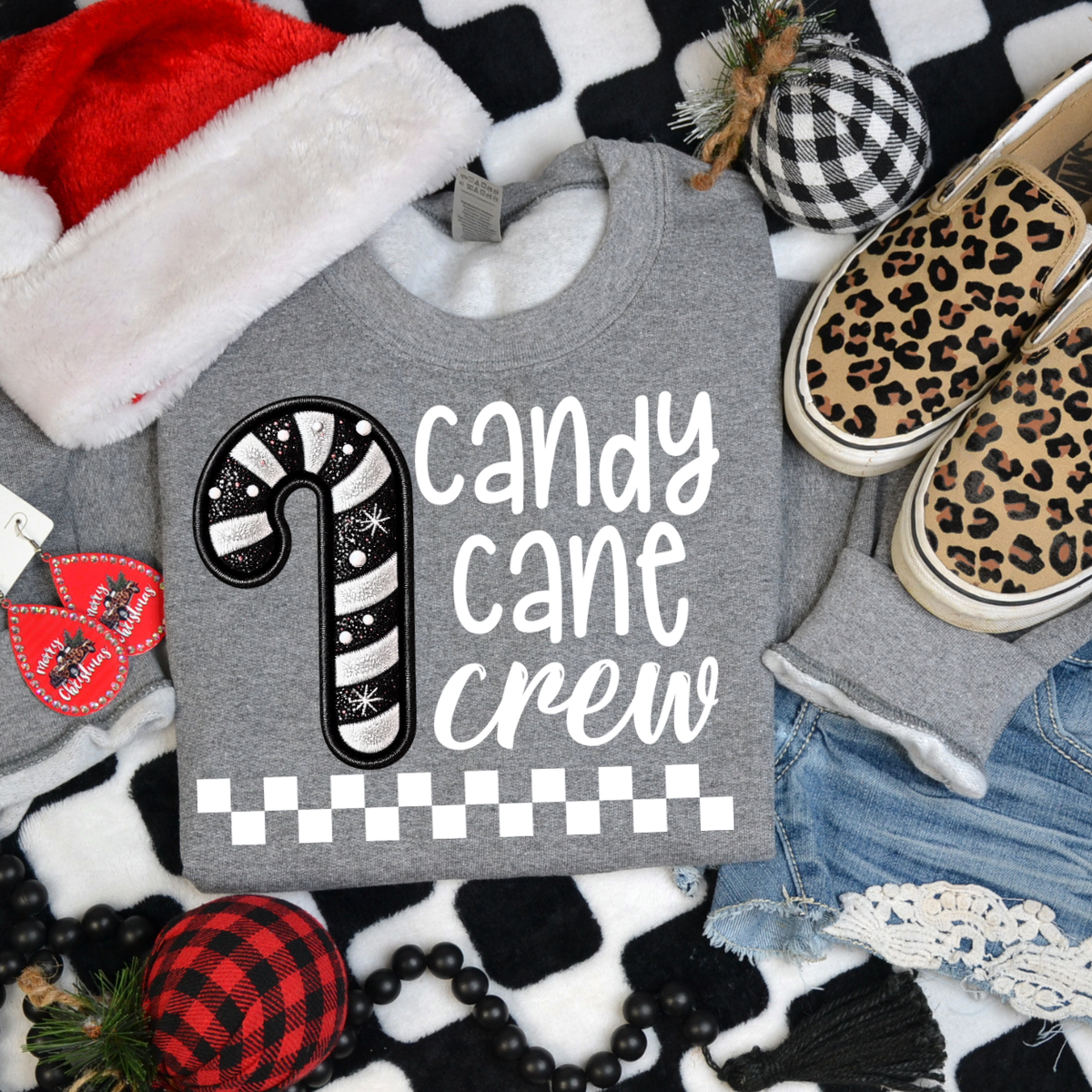 Candy Cane Crew (White) DTF Transfer