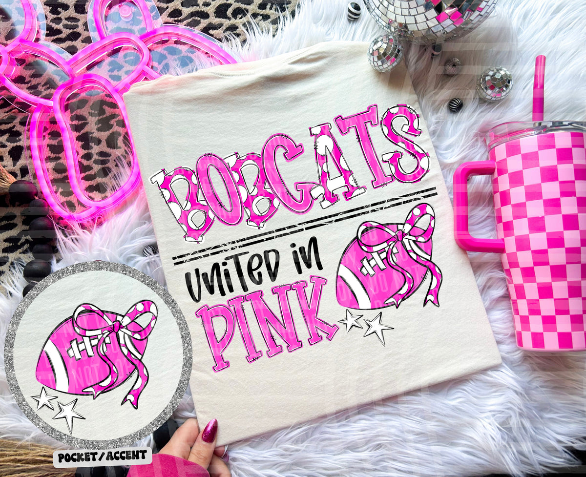 bobcats united in pink (caplinger) DTF transfer