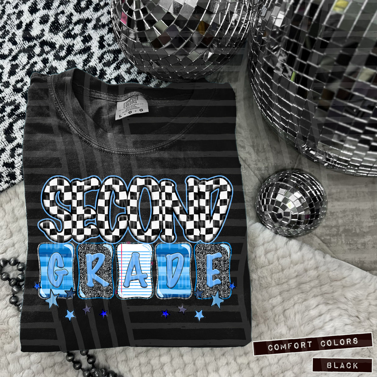 Second Grade blue (Caplinger) DTF transfer