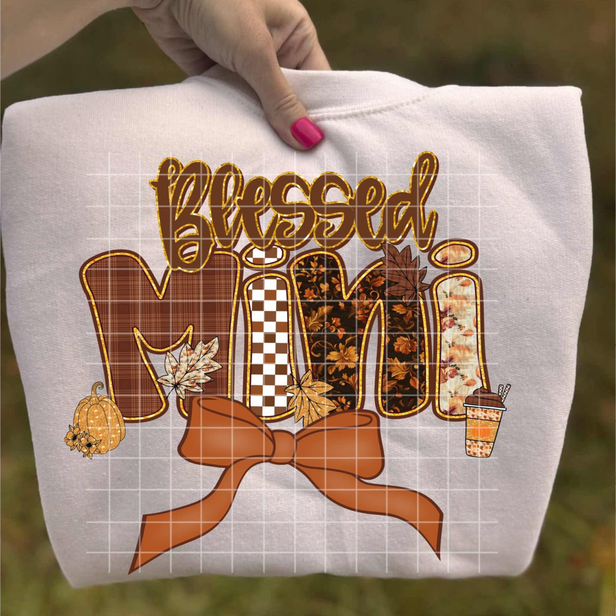 Blessed Mini Fall Bow (crafti) DTF Transfer