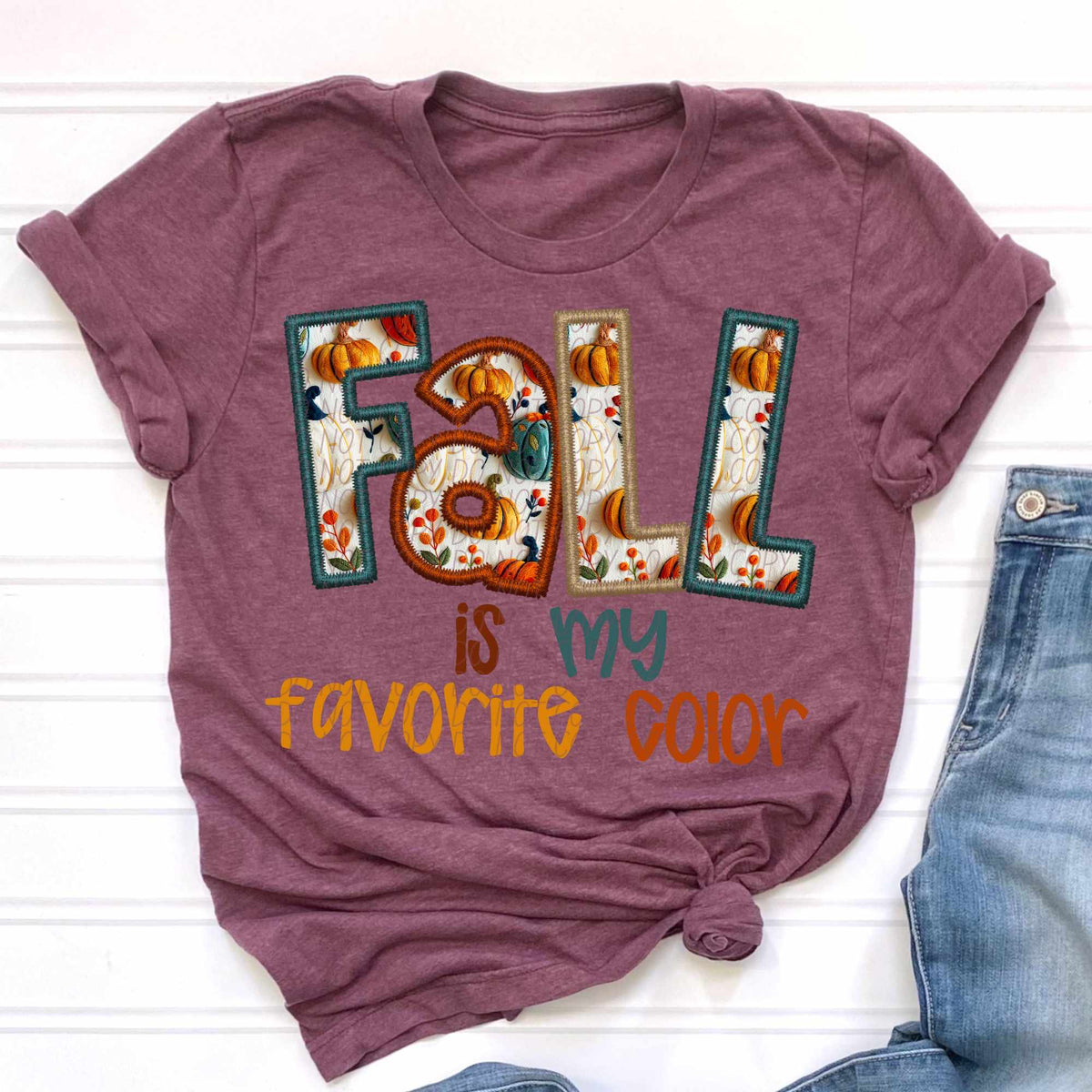 Fall is my favorite color bold font (CITY) 62340 DTF transfer