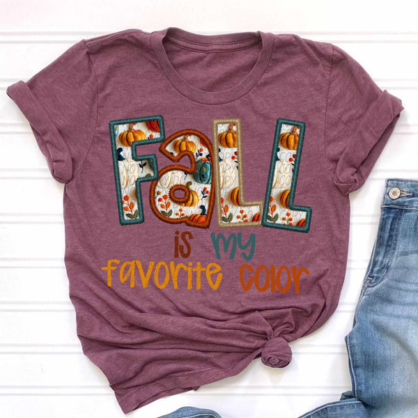 Fall is my favorite color bold font (CITY) 62340 DTF transfer