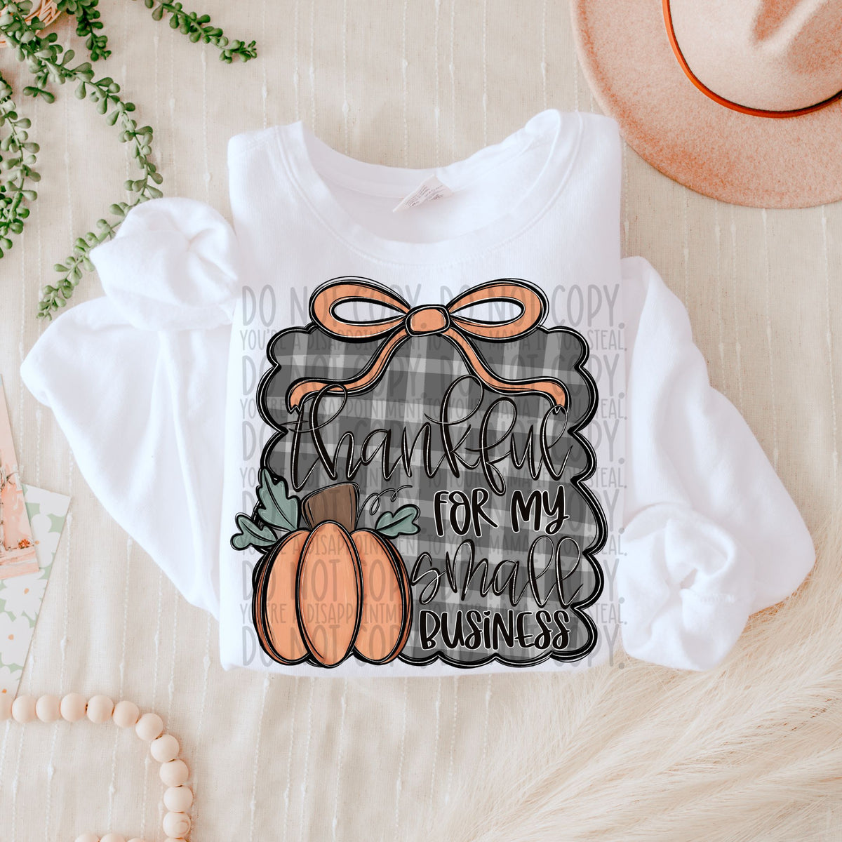 Thankful for my small business (SWD) 107052 DTF transfer