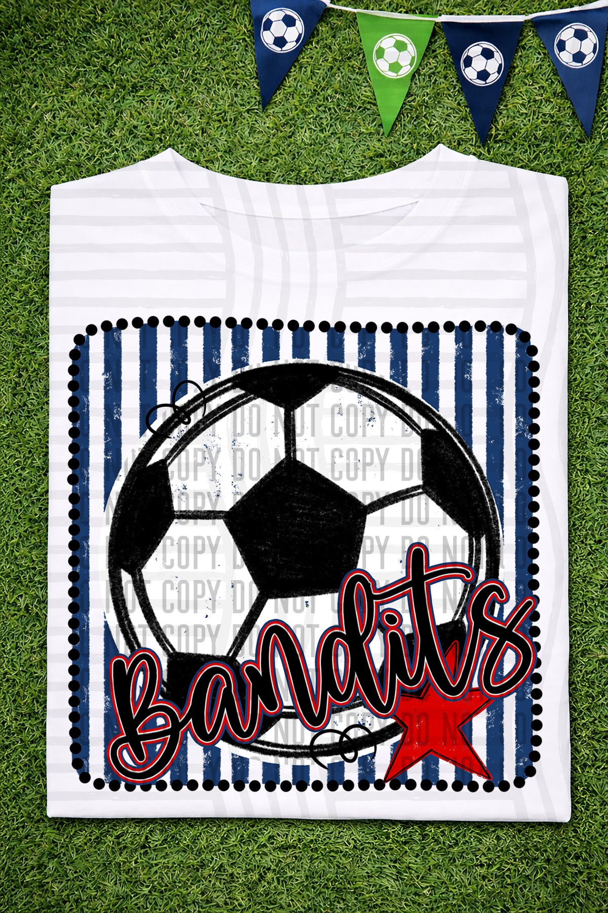 Bandits RWB Framed (Caplinger) DTF transfer