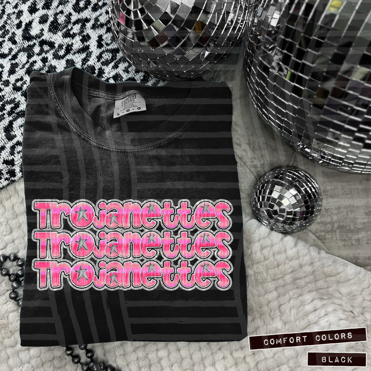 Trojanettes Pink Stacked (Caplinger) 102033 DTF transfer