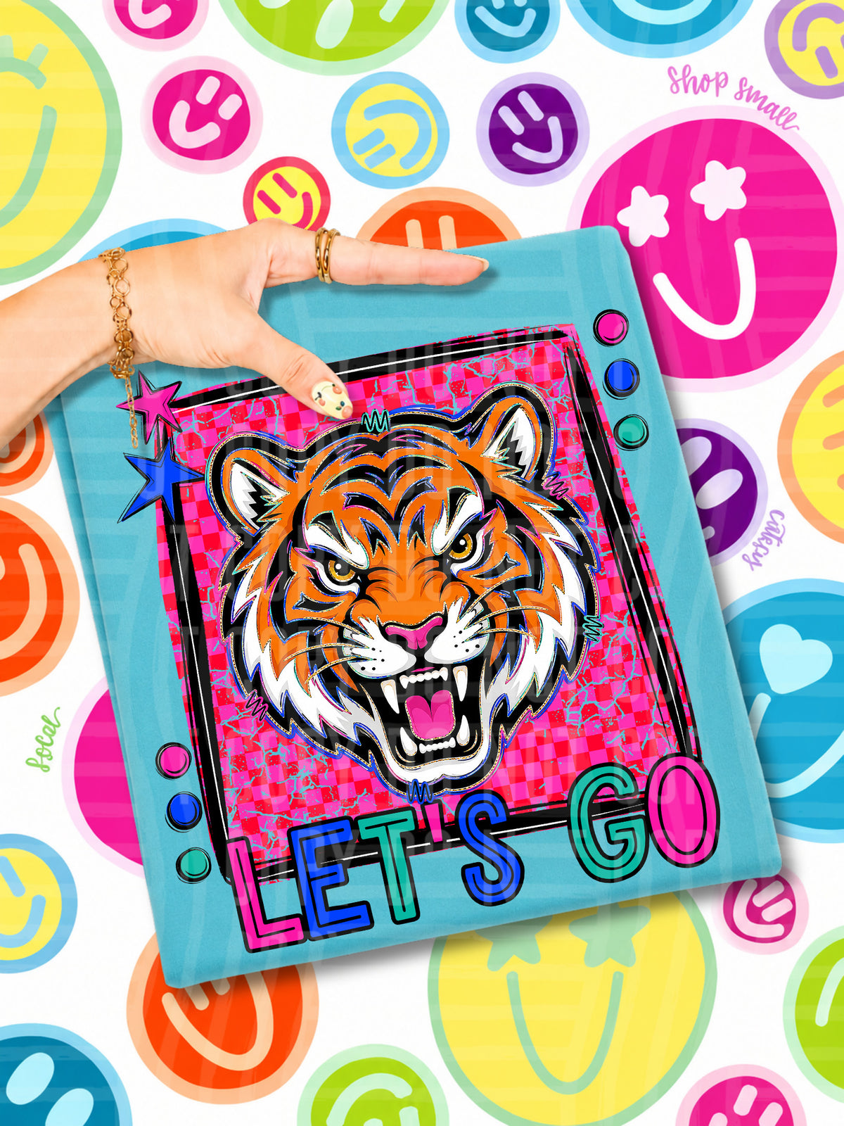 Lets go tigers candy mascots (Caplinger) DTF transfer