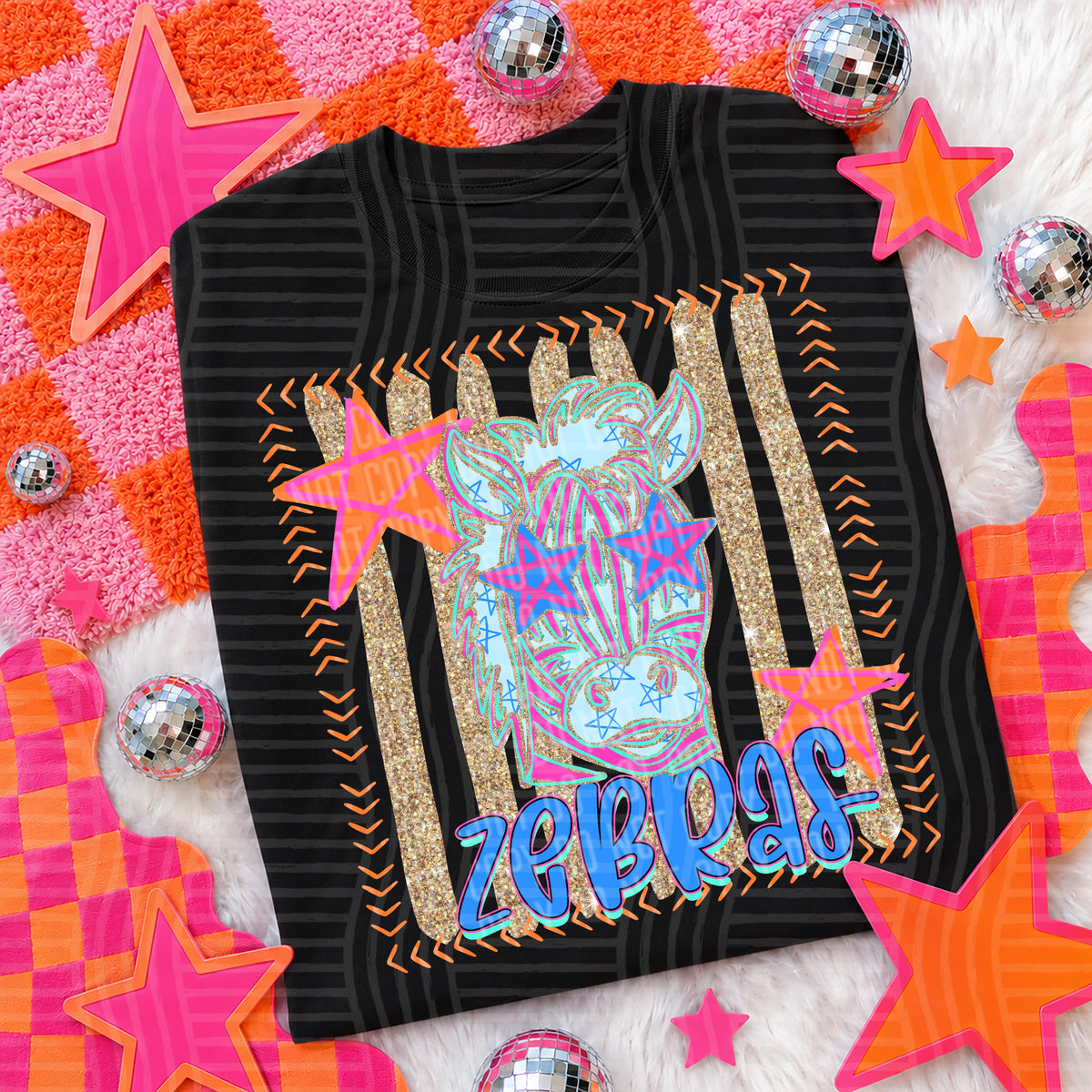 zebras candy pop (caplinger) DTF transfer