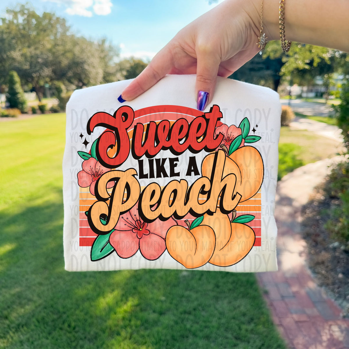 Sweet like a peach SWD DTF Transfer