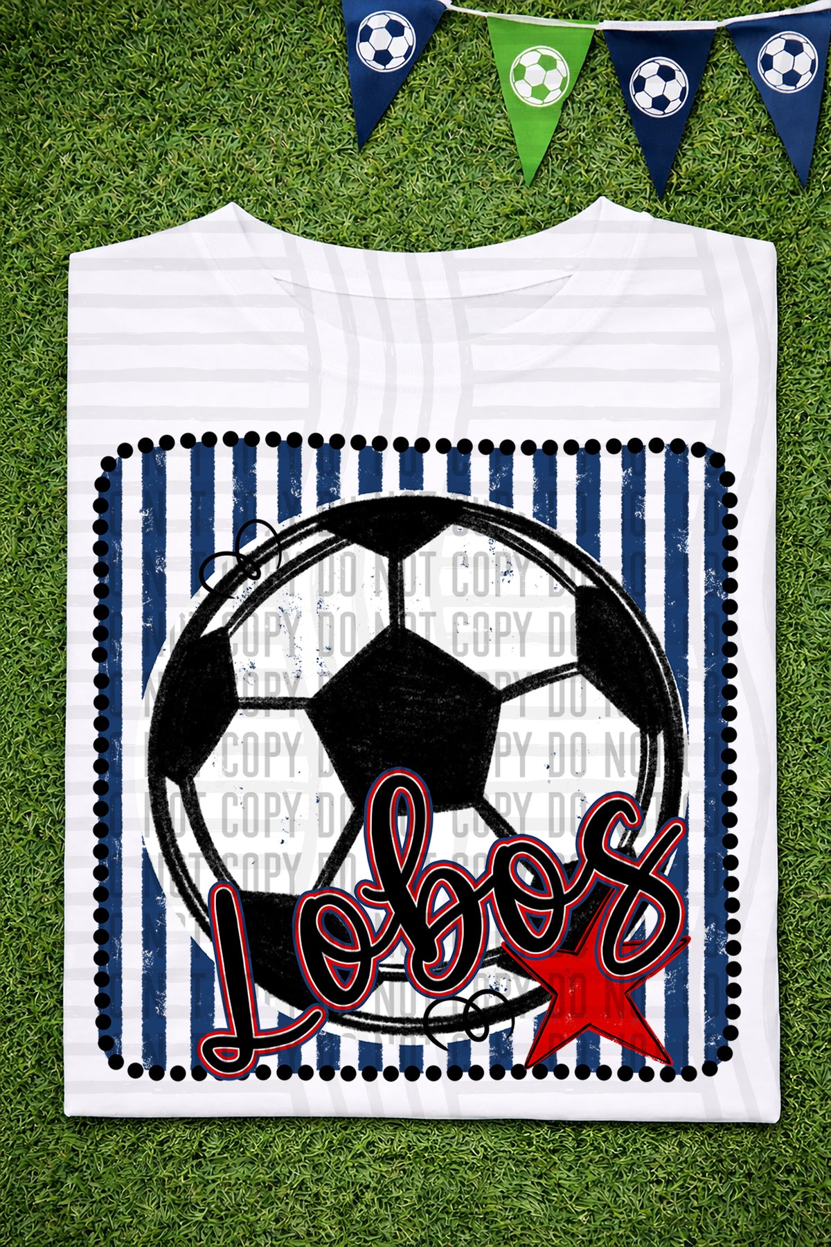 Lobos RWB Framed (Caplinger) DTF transfer