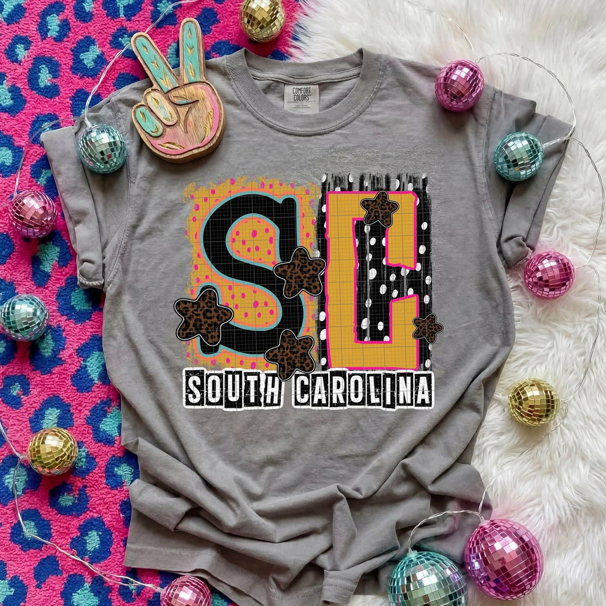 South Carolina Animal Print State (C’s) DTF Transfer