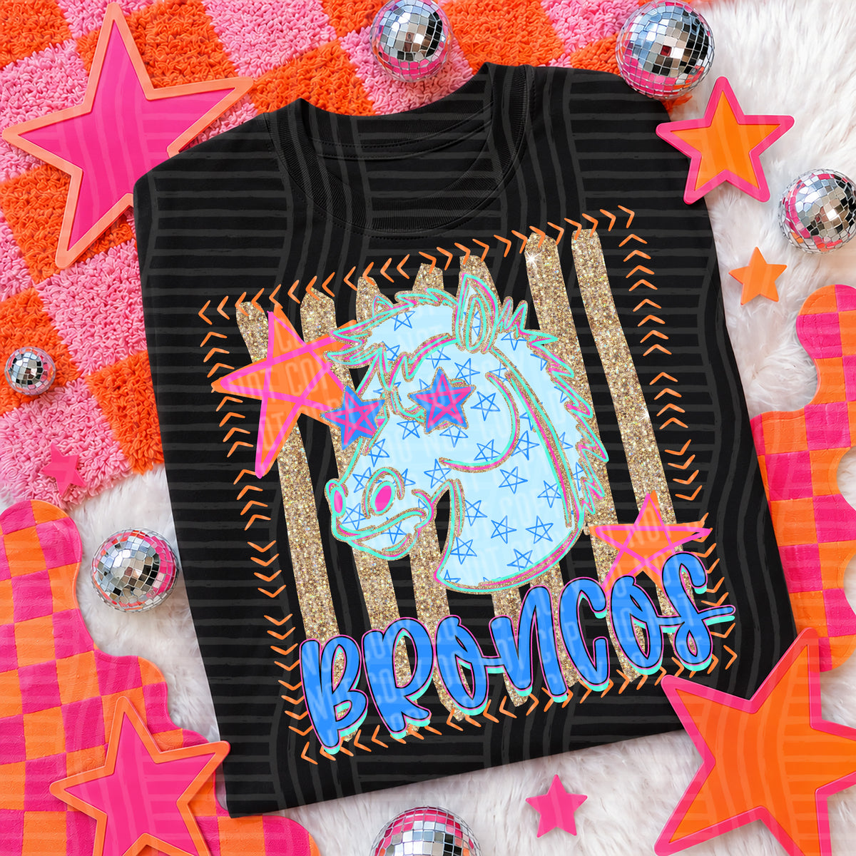 broncos candy pop (caplinger) DTF transfer