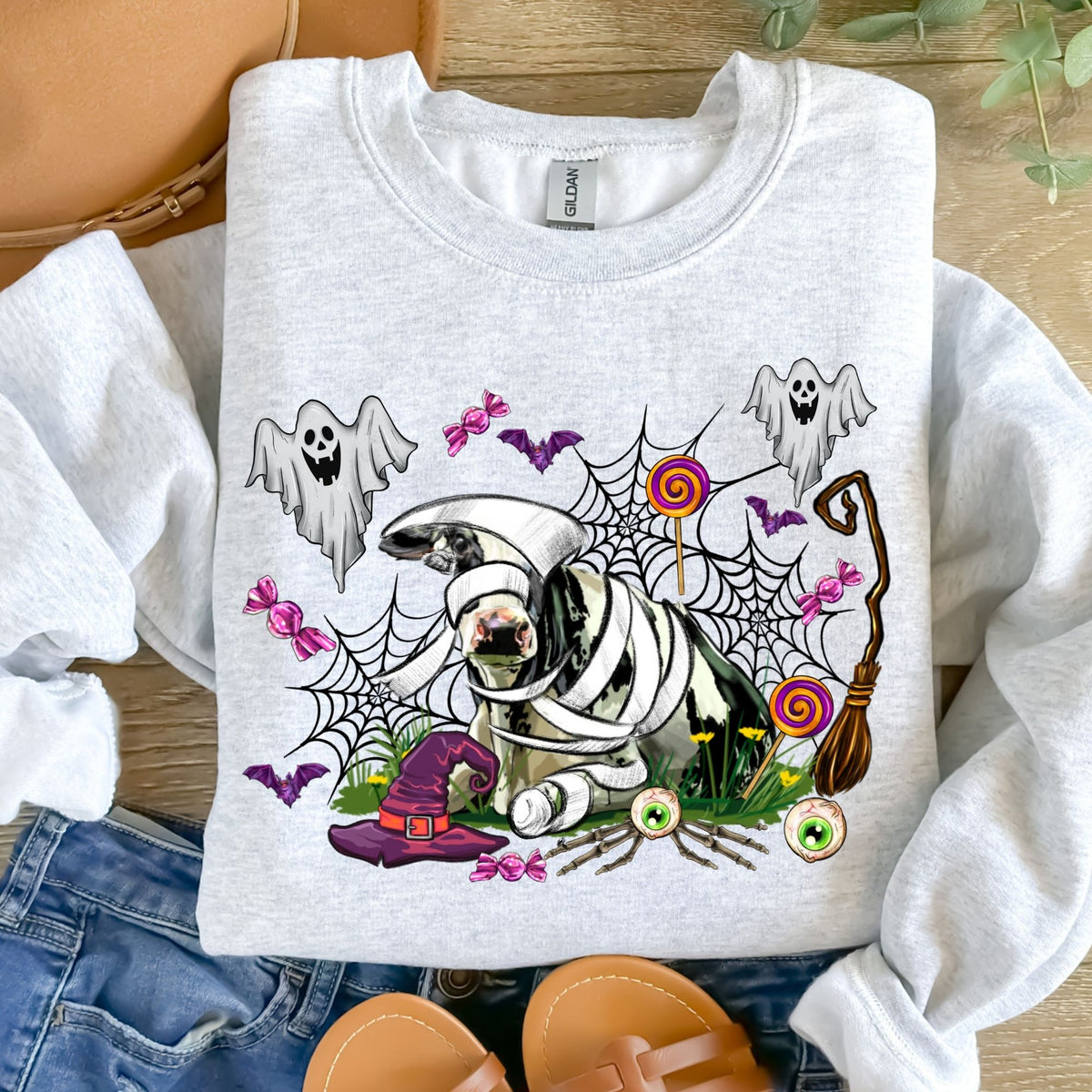 Halloween Cow-38439-DTF transfer