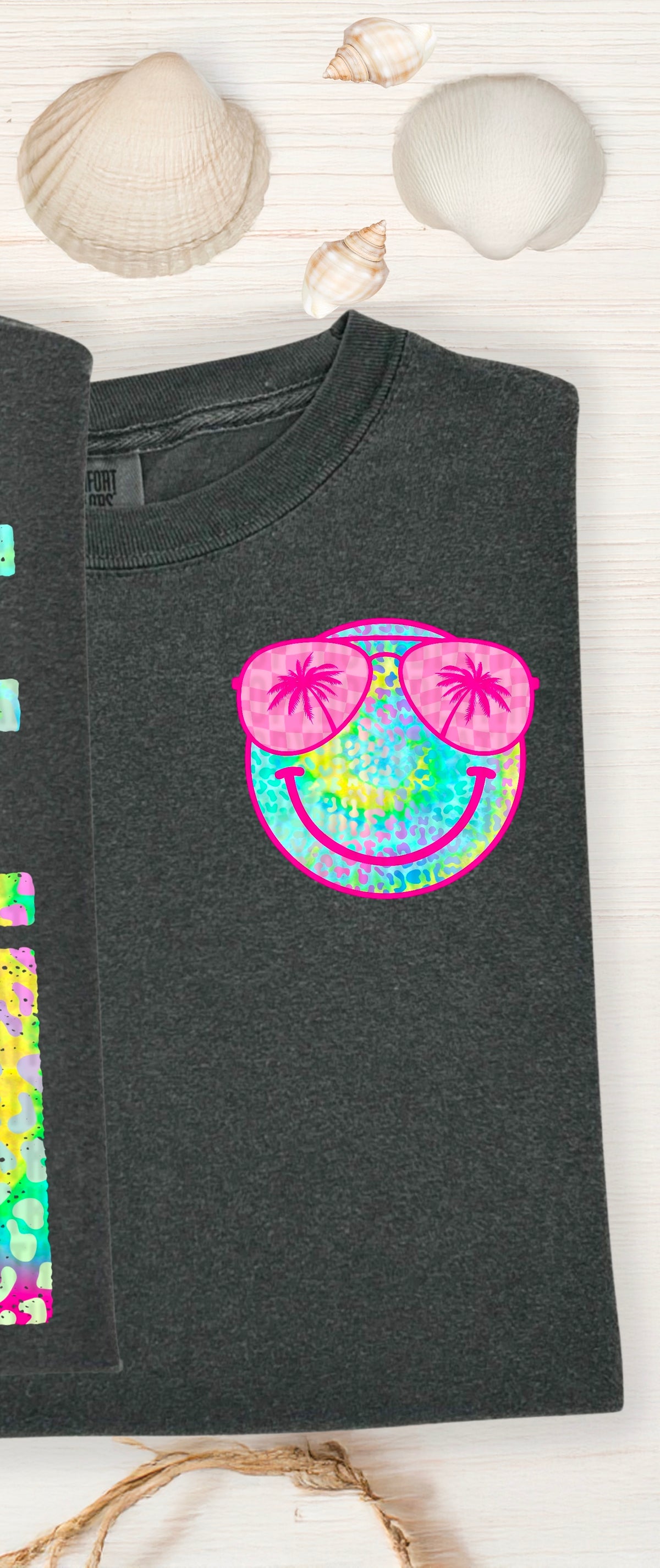 Lake bum happy face pocket 100126 DTF transfer