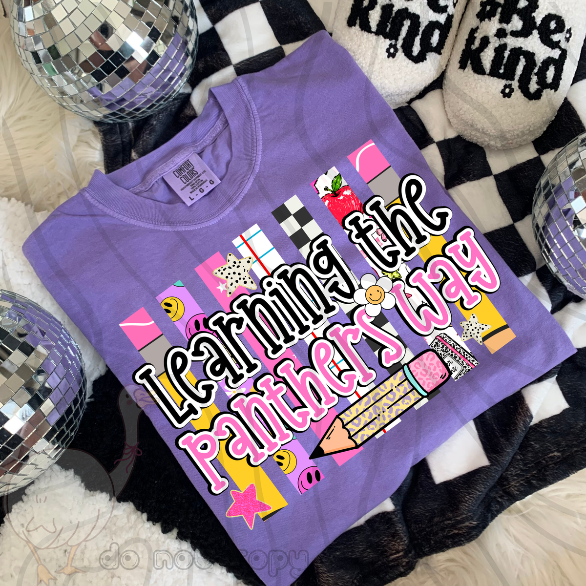 Learning the panthers way school stripes (DKD) DTF Transfer