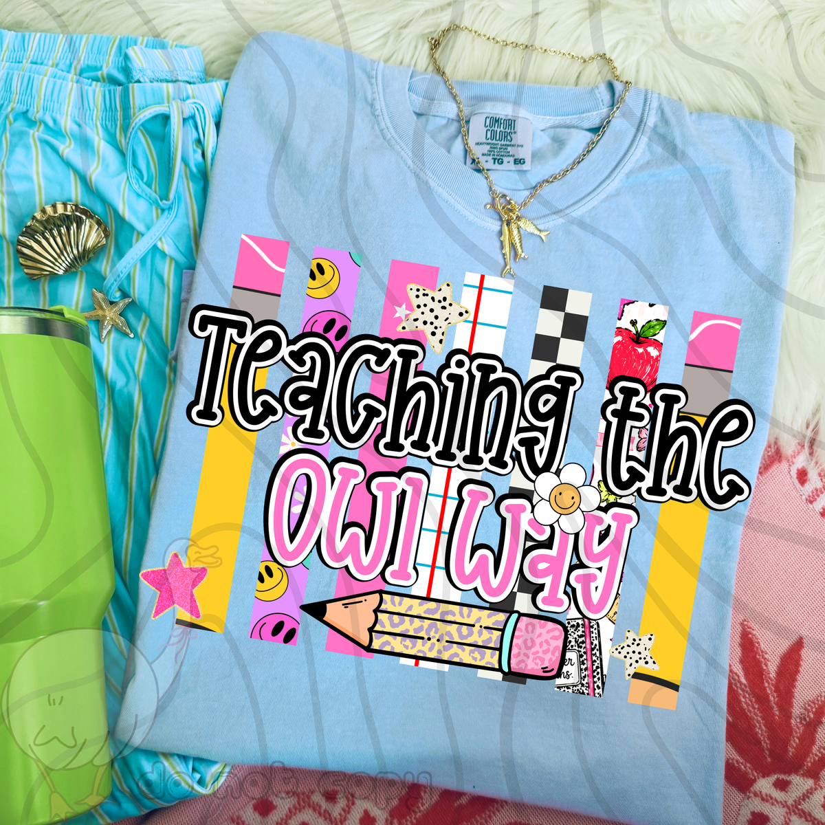 Teaching the owl way school stripes (DKD) DTF Transfer