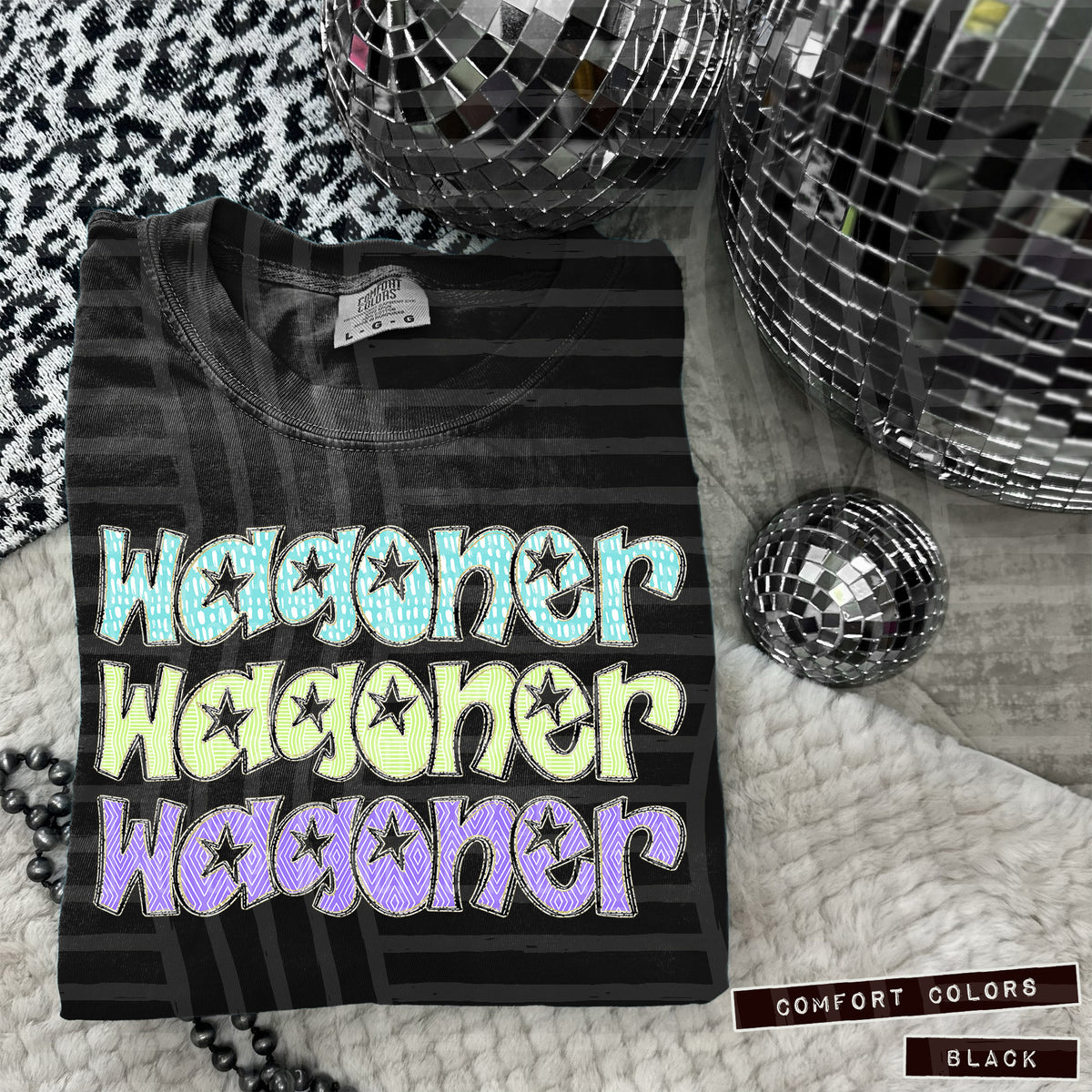 Wagoner Pastel Star Stacked (Caplinger) 101690 DTF transfer