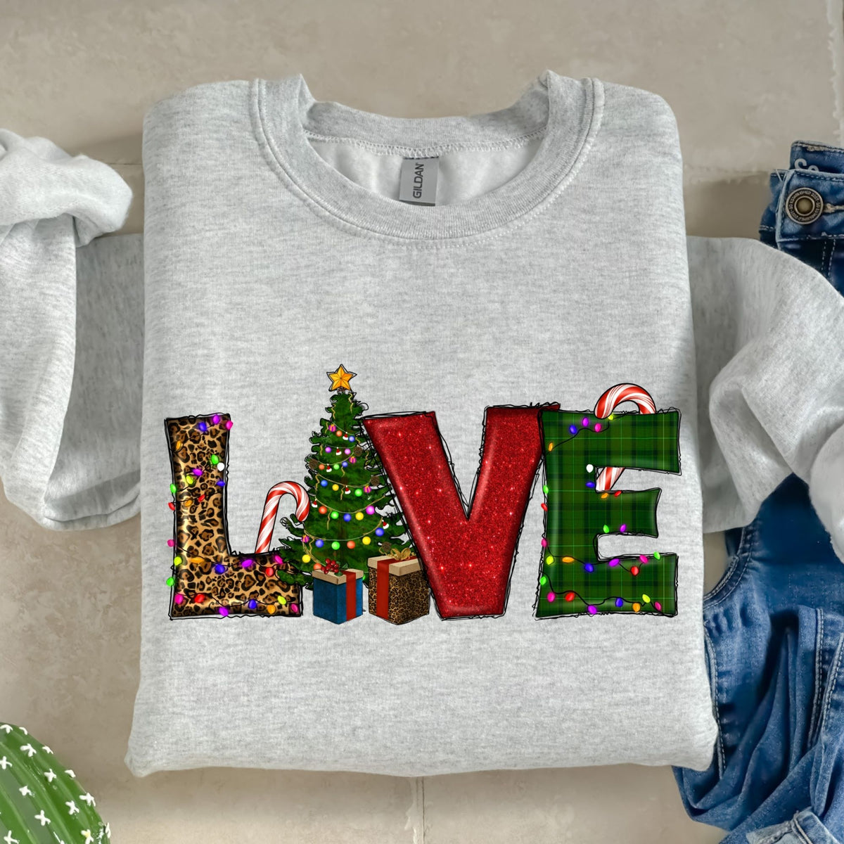 Christmas Tree Love-38588-DTF transfer