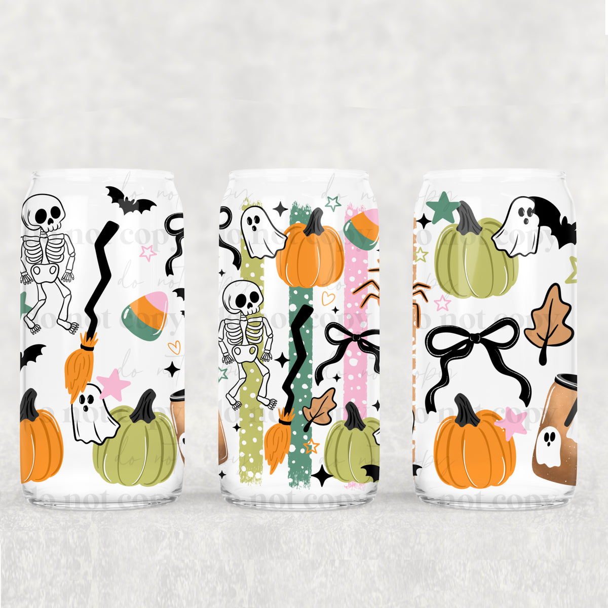 Halloween stripes (CSC) UV DTF Transfer
