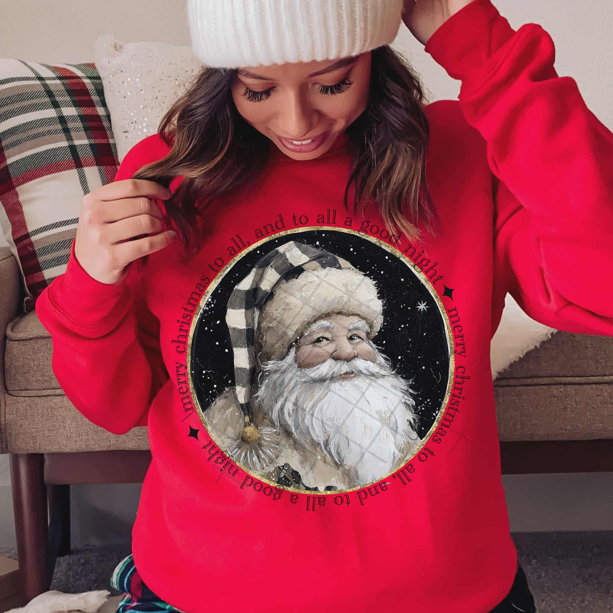 Santa Circle (TTD) DTF transfer