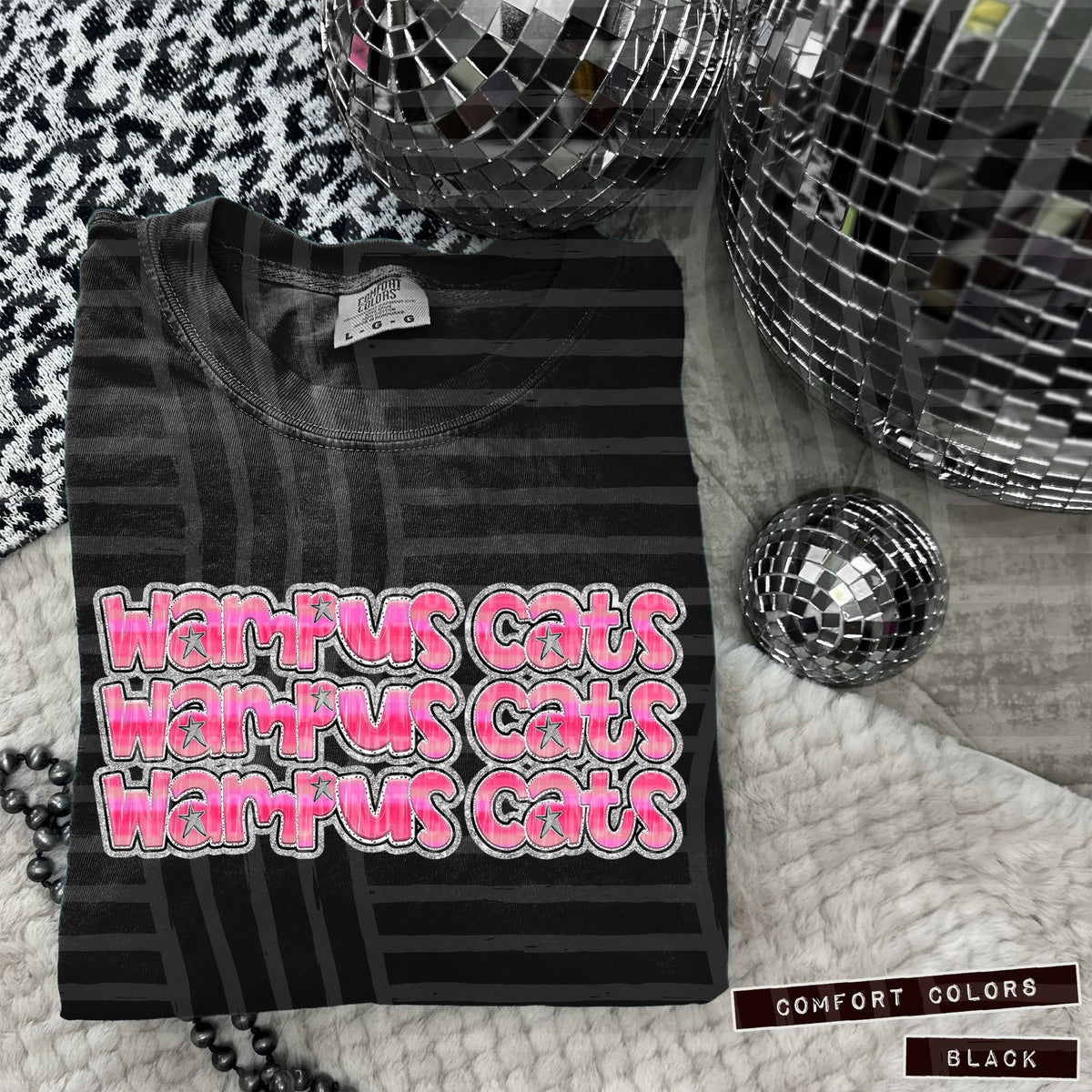 Wampus Cats Pink Stacked (Caplinger) 102037 DTF transfer