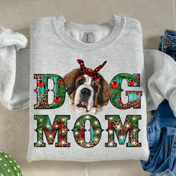 Christmas Dog Mom St. Bernard-38586-DTF transfer