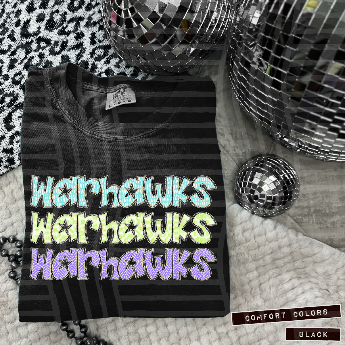 Warhawks Pastel Star Stacked (Caplinger) 101697 DTF transfer