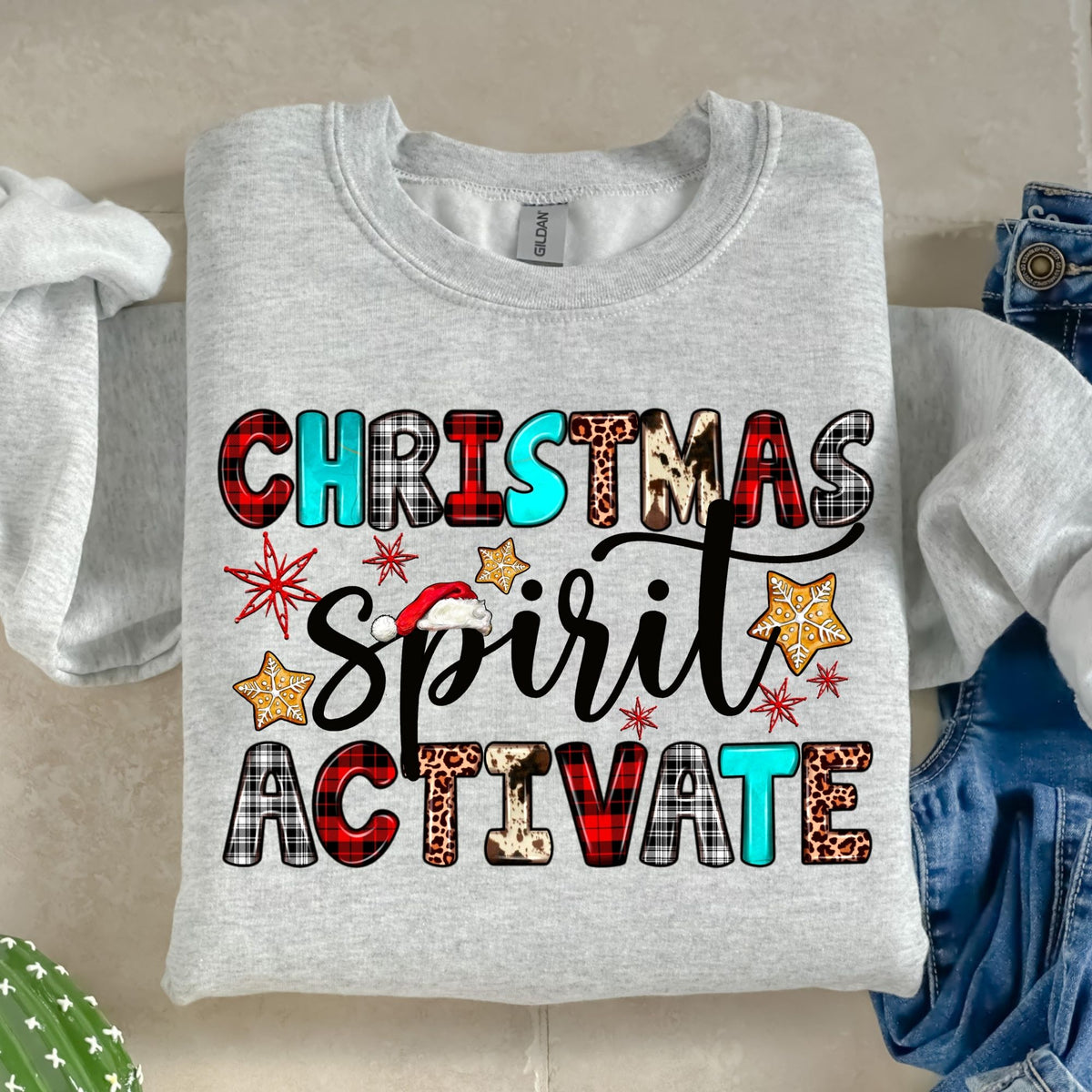 Christmas Spirit Activated-38585-DTF transfer