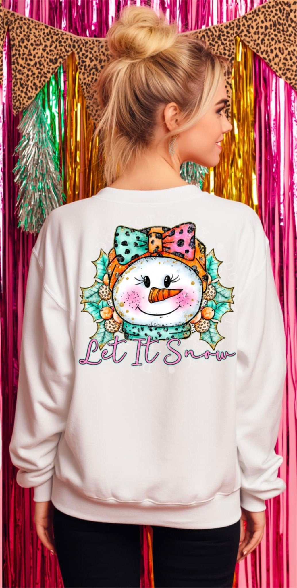 Let it snow BACK 106463 DTF transfer