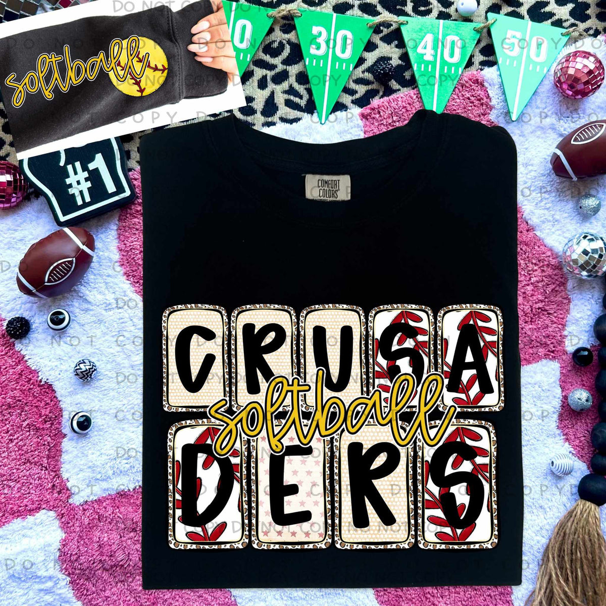 Crusaders Softball FRONT (Caplinger) 82773 DTF transfer