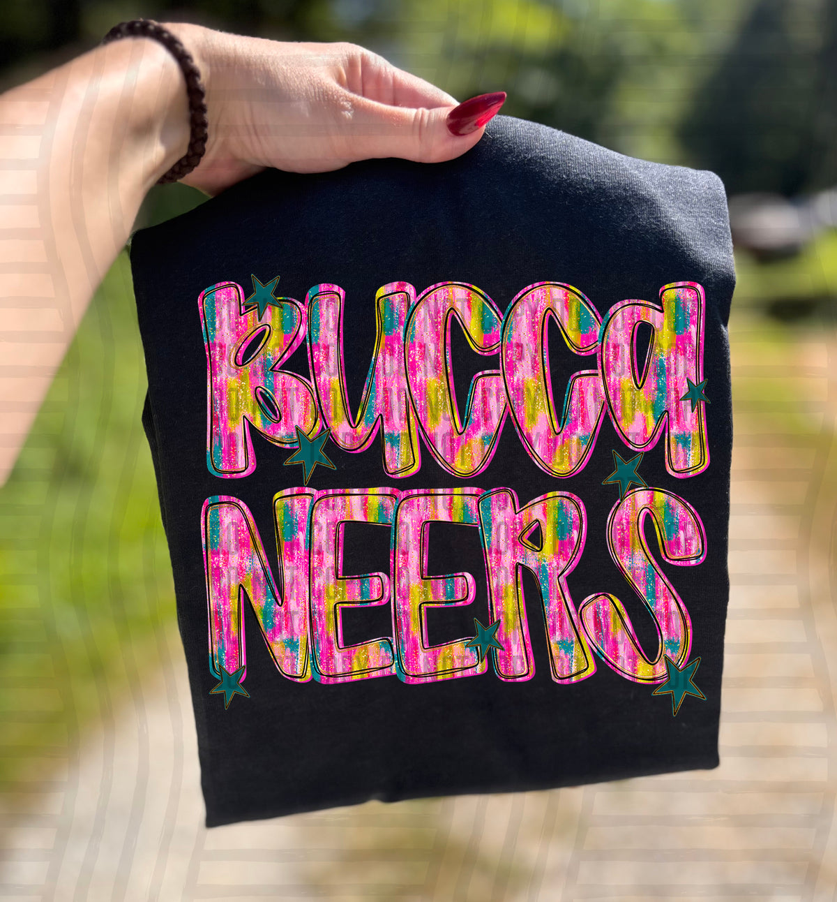 Buccaneers Pink Brushstroke (Caplinger) DTF Transfers