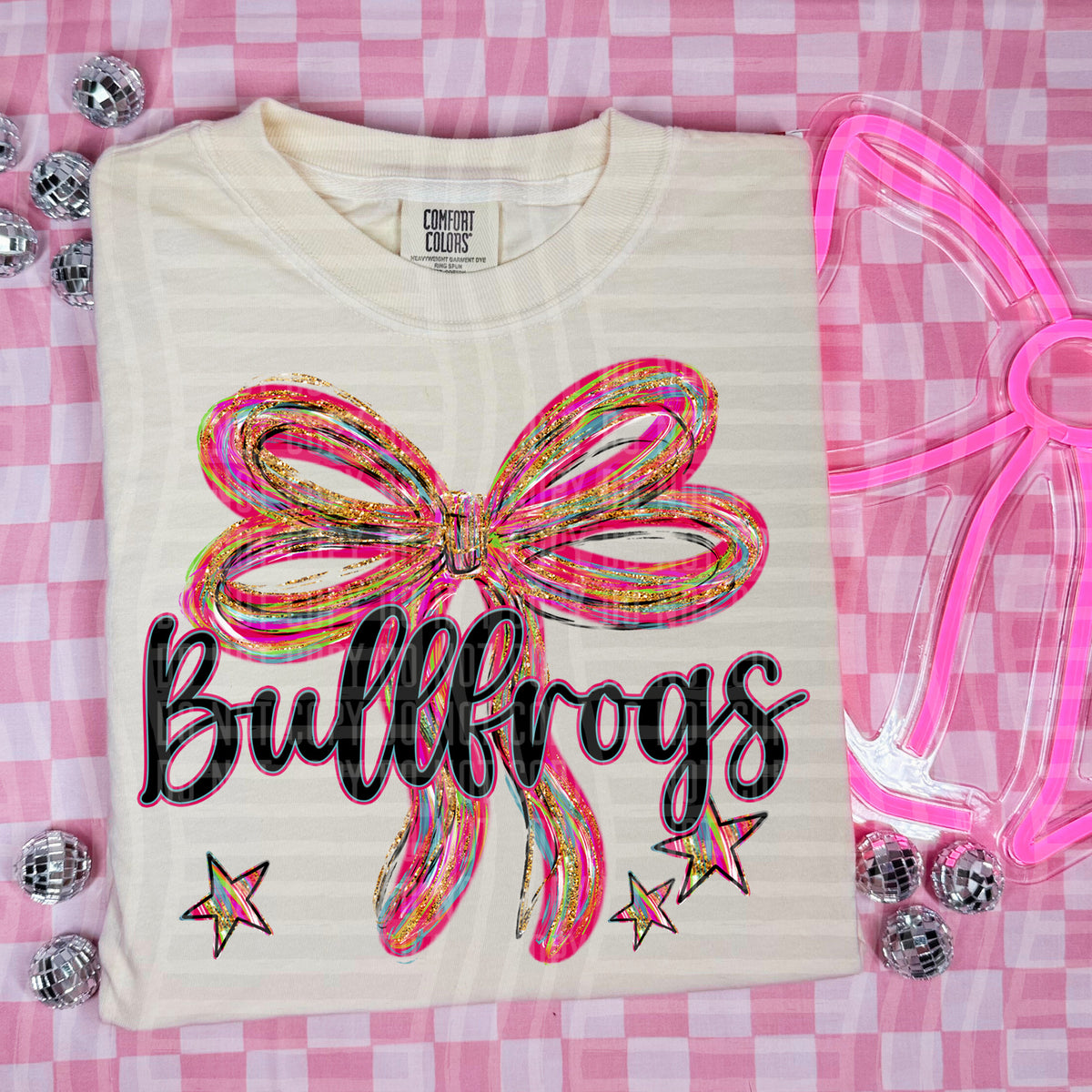 Bullfrogs Whimsical Bow (caplinger) DTF transfer