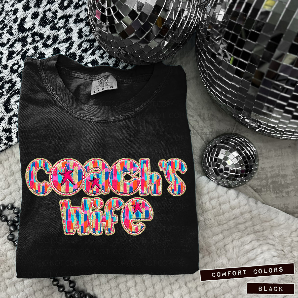 Coach's Wife Tutti Brushstrokes (Caplinger) DTF transfer