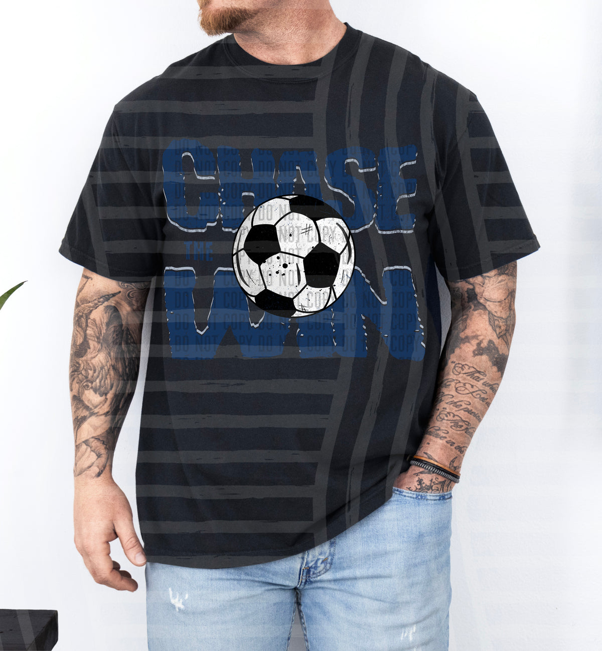 Chase the win soccer NAVY (Caplinger) DTF Transfer