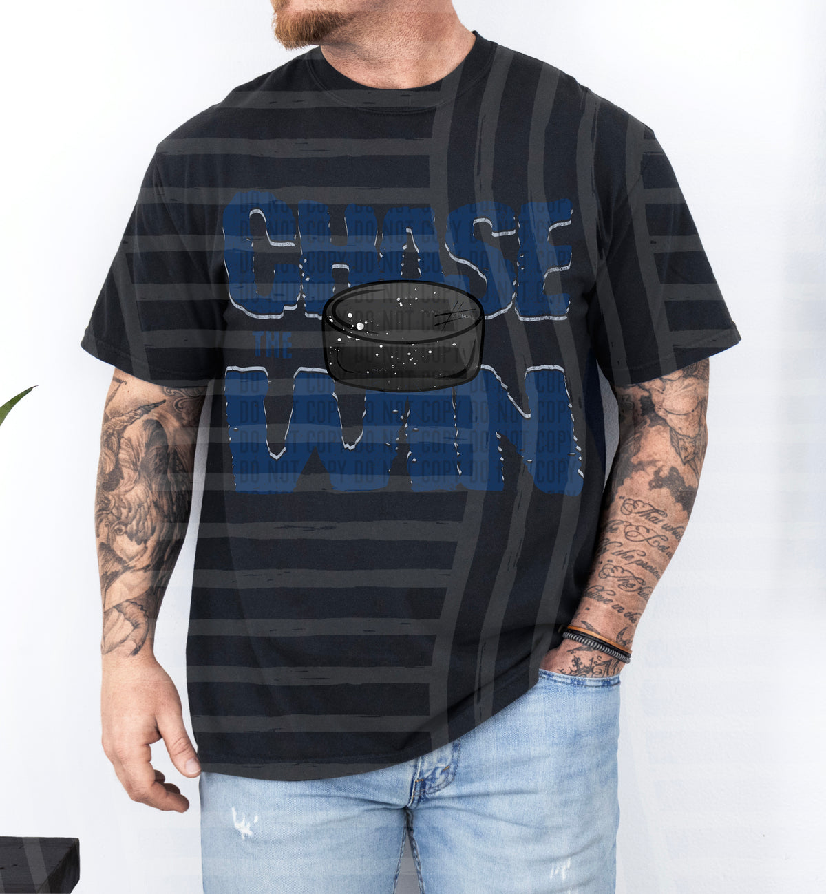 Chase the win hockey NAVY (Caplinger) DTF Transfer