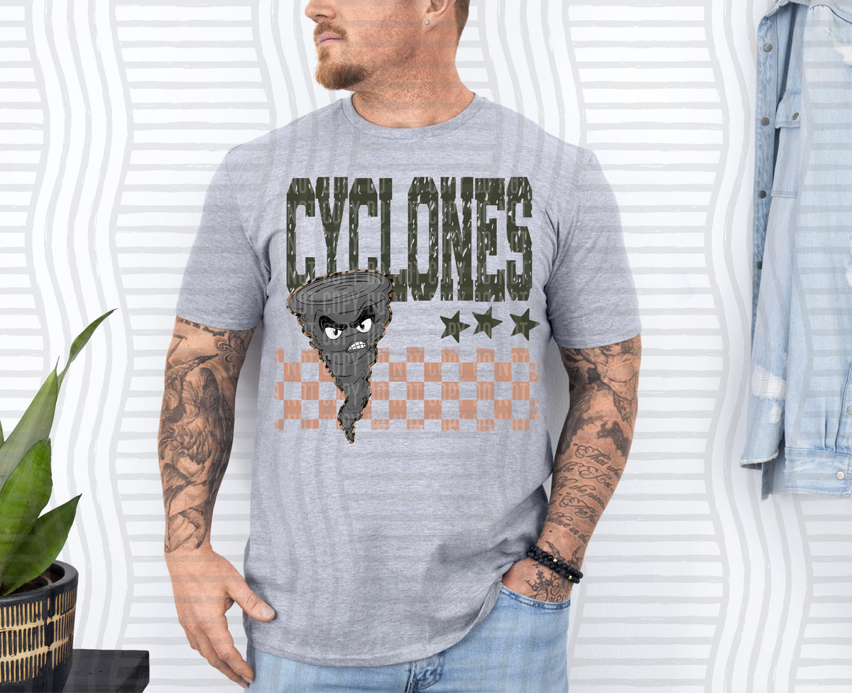 Cyclones Tan Checker (Caplinger) DTF Transfers