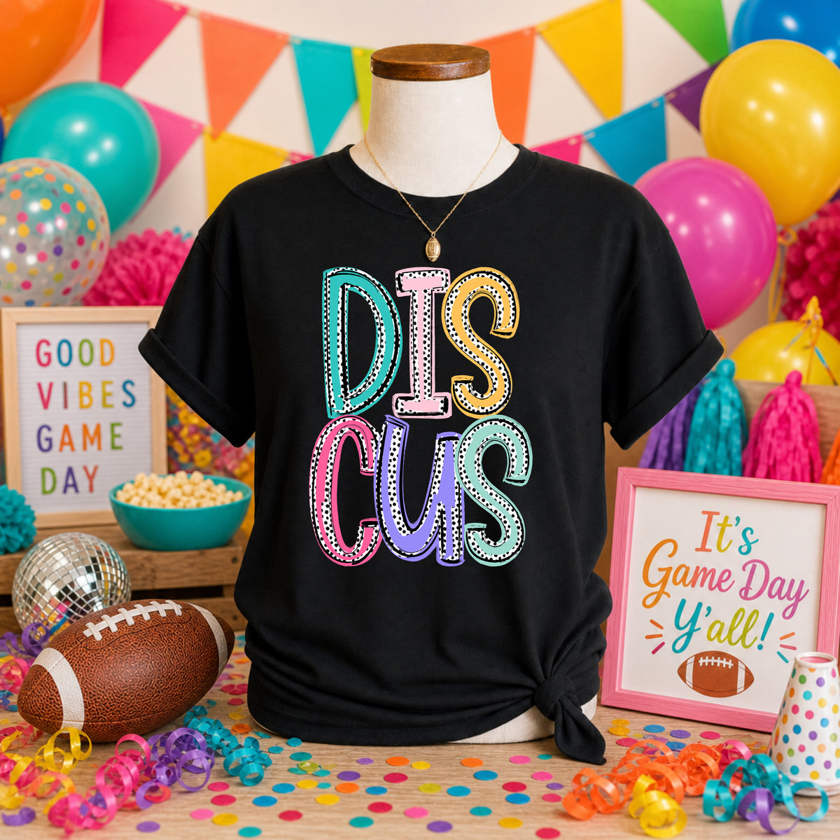 Discus Dixie Dot (S&G) DTF transfer
