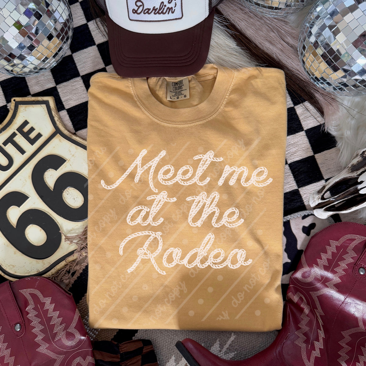 Meet me at the rodeo cream (scarlow) DTF Transfer