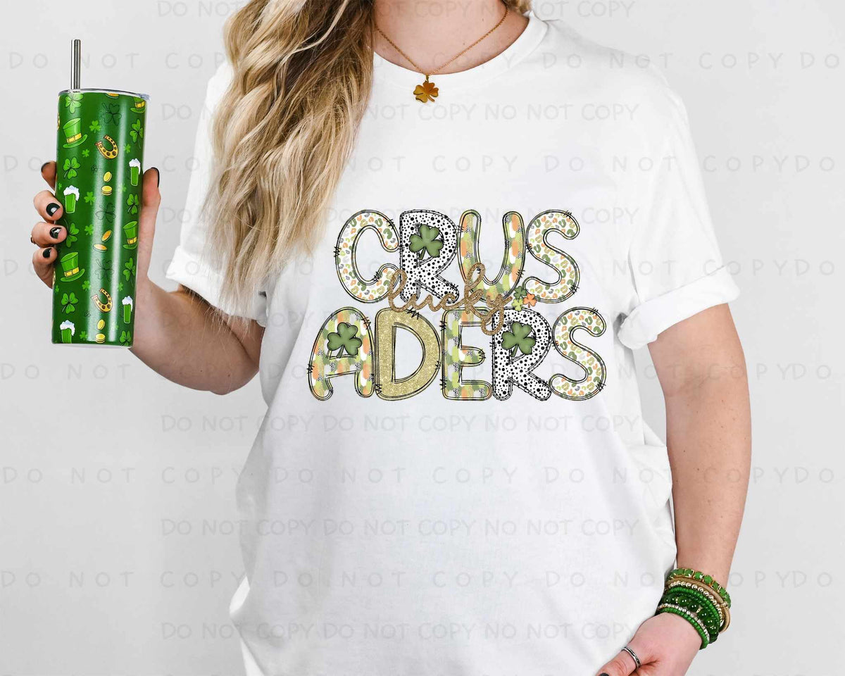 Lucky crusaders st Patrick patterns (caplinger) 82510 DTF transfer