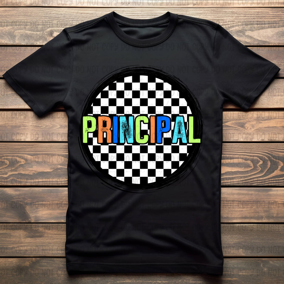 Principal retro circle BOY 106577 DTF transfer
