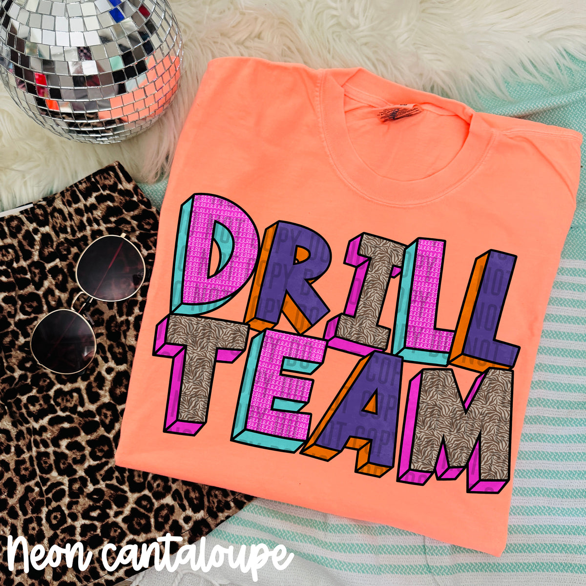 drill team purple blocks (caplinger) DTF transfer